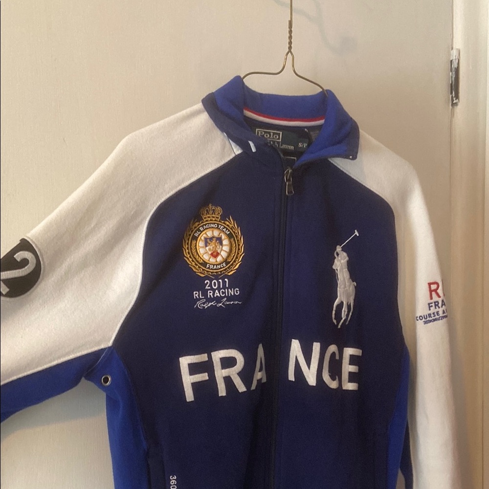 Polo by Ralph Lauren Blue and White Men's Jacket